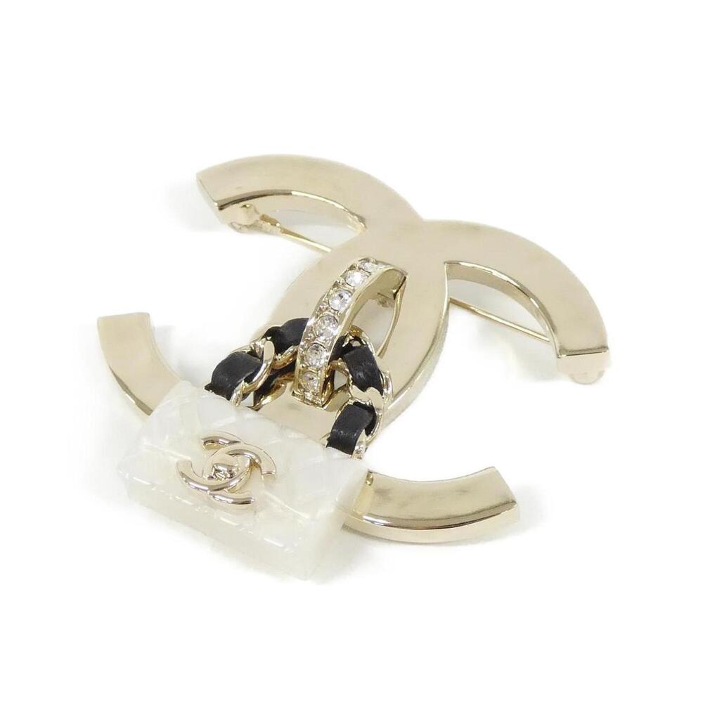 CHANEL Black Brooch